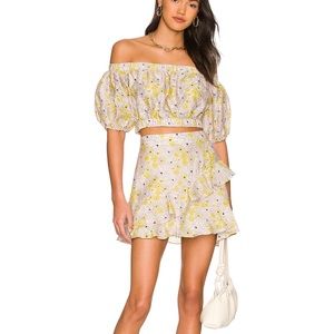 Mitta Mitta Mini Skirt in Multi MINKPINK sz Small